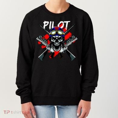 Pilot Skull Women's Sweatshirt