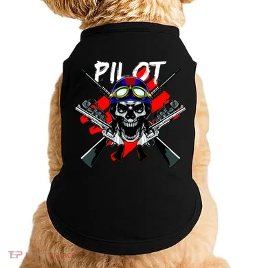 Pilot Skull Doggie Tank