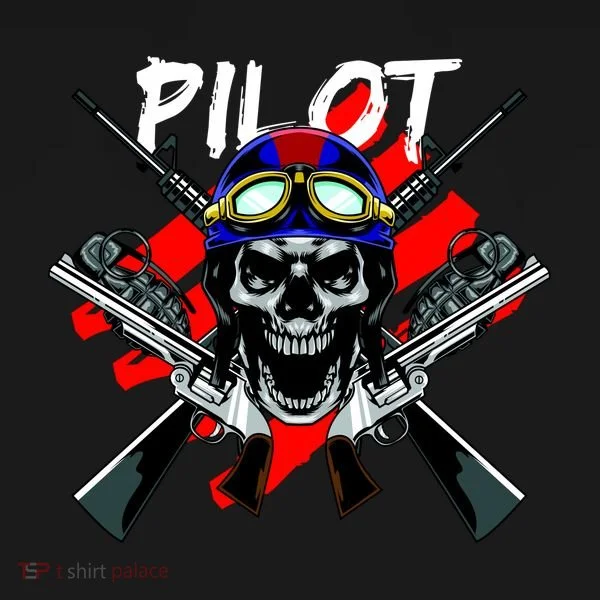 Pilot Skull Doggie Tank