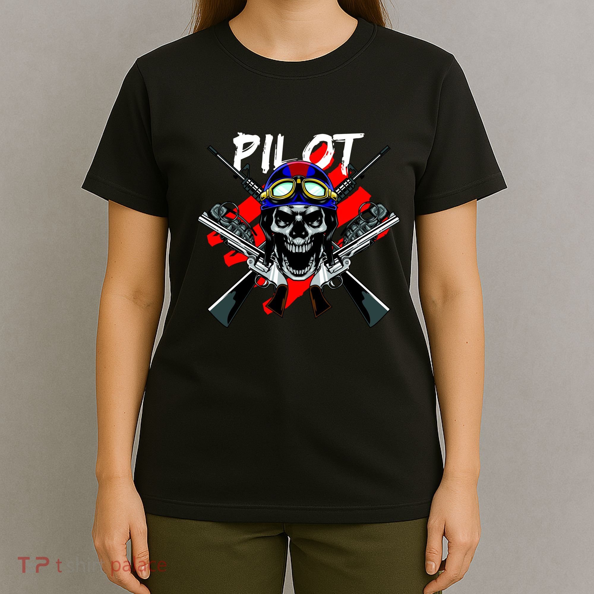 Pilot Skull T-Shirt