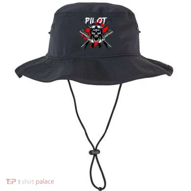 Pilot Skull Bucket Hat
