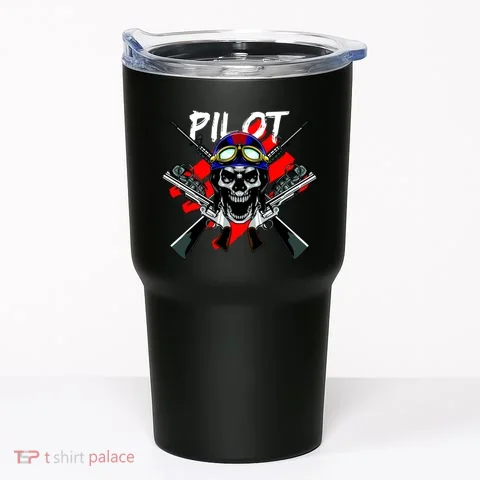 Pilot Skull Tumbler in the selected color