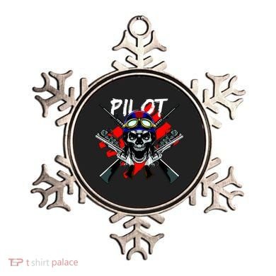 Pilot Skull Ornament