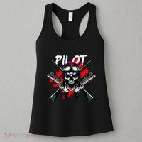 Pilot Skull Women's Tank Top thumb 3