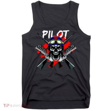 Pilot Skull Tank Top