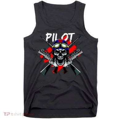 Pilot Skull Tank Top