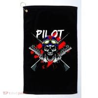 Pilot Skull Golf Towel thumb 0