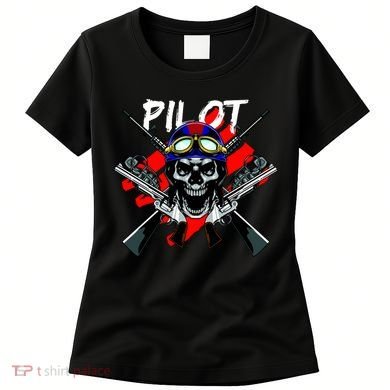 Pilot Skull Women's T-Shirt