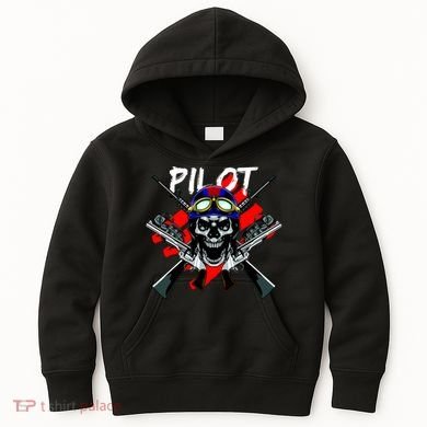 Pilot Skull Kids Hoodie