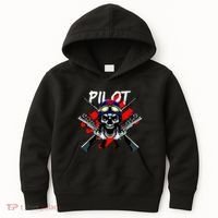 Pilot Skull Kids Hoodie thumb 0