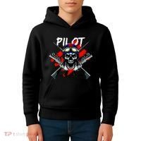 Pilot Skull Kids Hoodie thumb 4