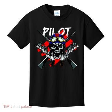 Pilot Skull Kids T-Shirt