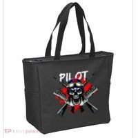 Pilot Skull Tote Bag thumb 2