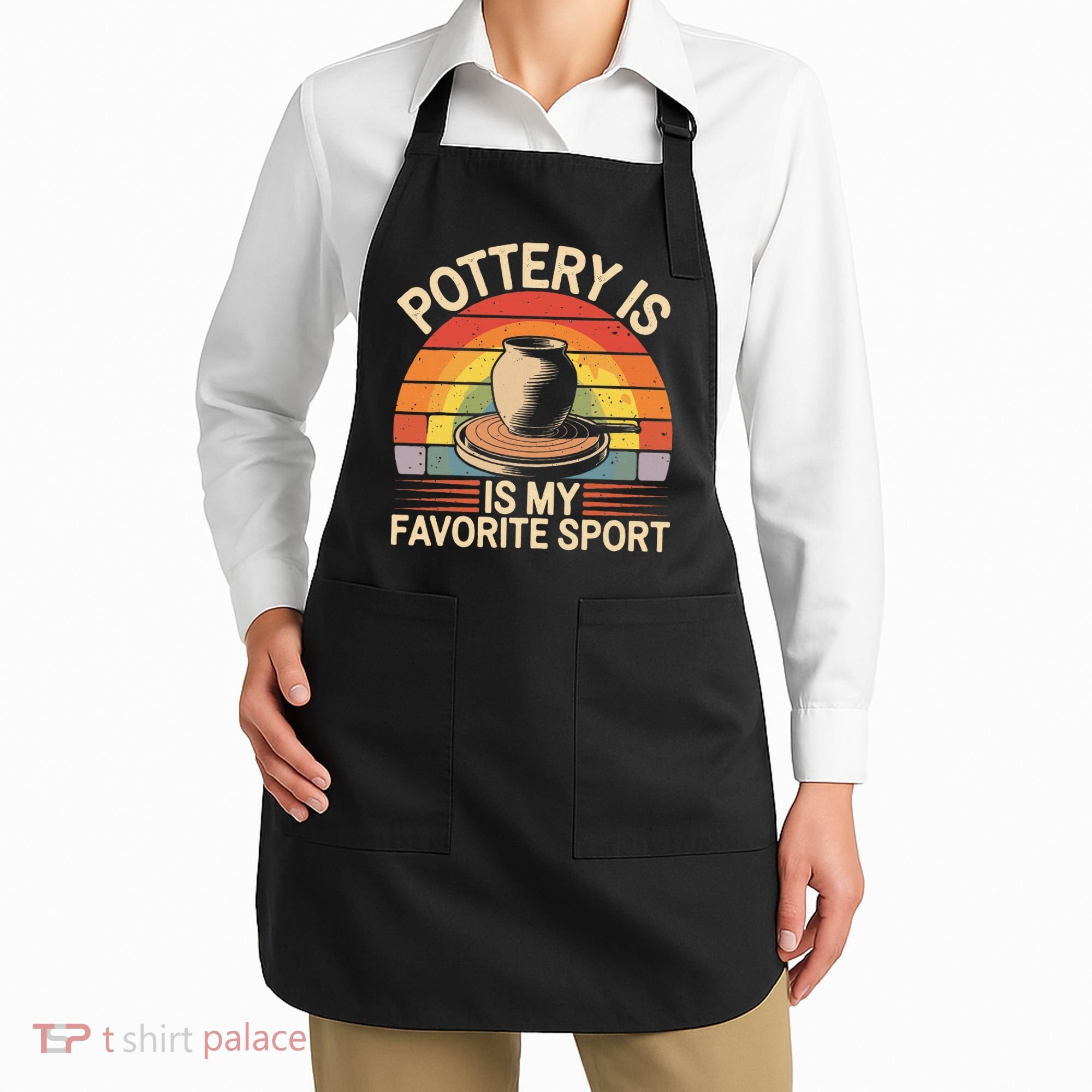 Pottery Is My Favorite Sport Funny Pottery Apron