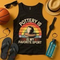 Pottery Is My Favorite Sport Funny Pottery Tank Top thumb 4