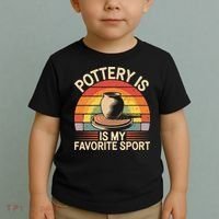 Pottery Is My Favorite Sport Funny Pottery Toddler T-Shirt thumb 2