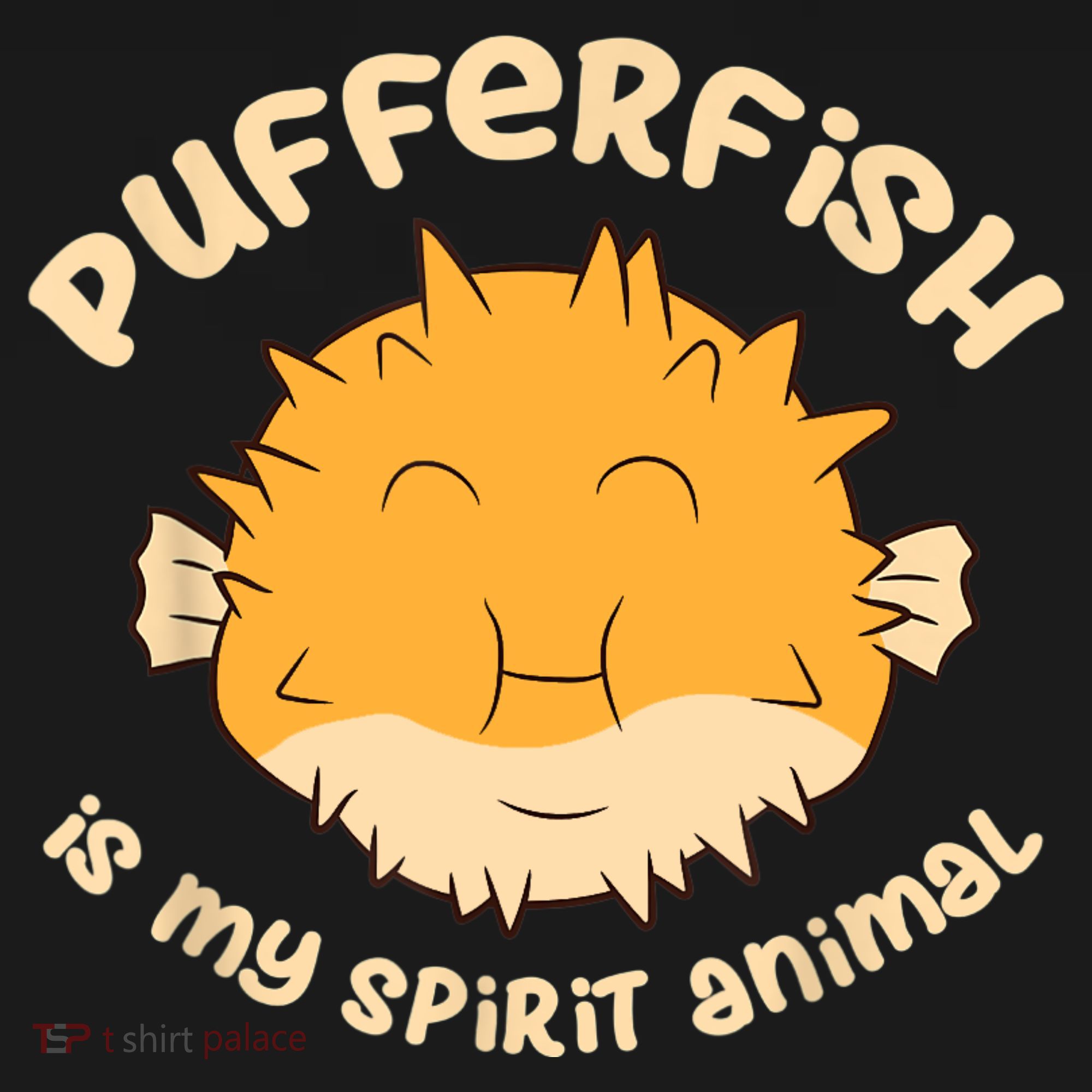 Pufferfish Is My Spirit Animal Funny Puffer Fish Women's Hoodie