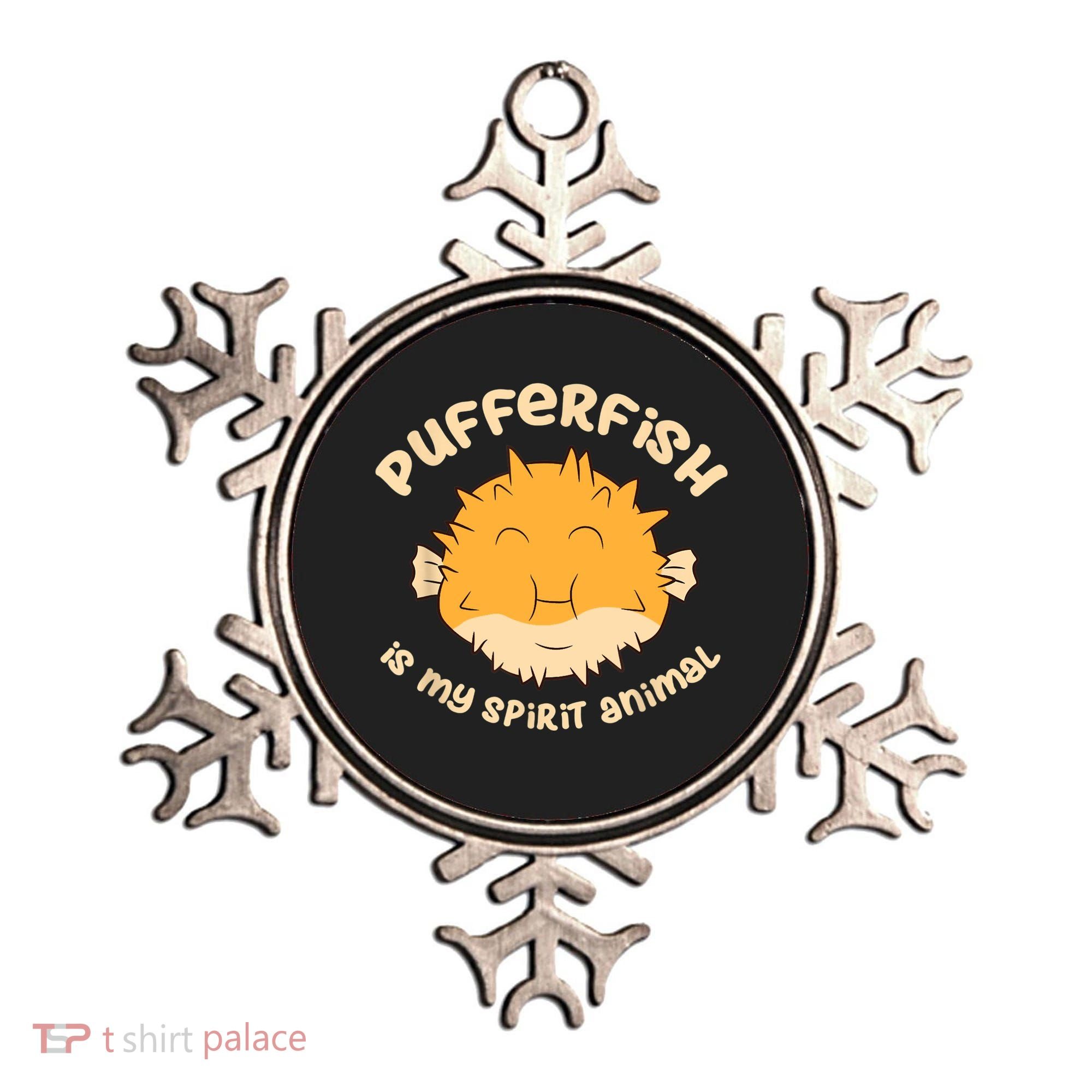 Pufferfish Is My Spirit Animal Funny Puffer Fish Ornament
