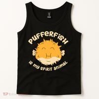Pufferfish Is My Spirit Animal Funny Puffer Fish Tank Top thumb 2