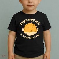 Pufferfish Is My Spirit Animal Funny Puffer Fish Toddler T-Shirt thumb 2