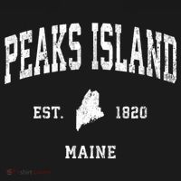 Peaks Island Maine Me Vintage Athletic Sports T-Shirt thumb 7