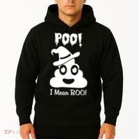 Poo I Mean Boo Halloween Quote Hoodie thumb 2