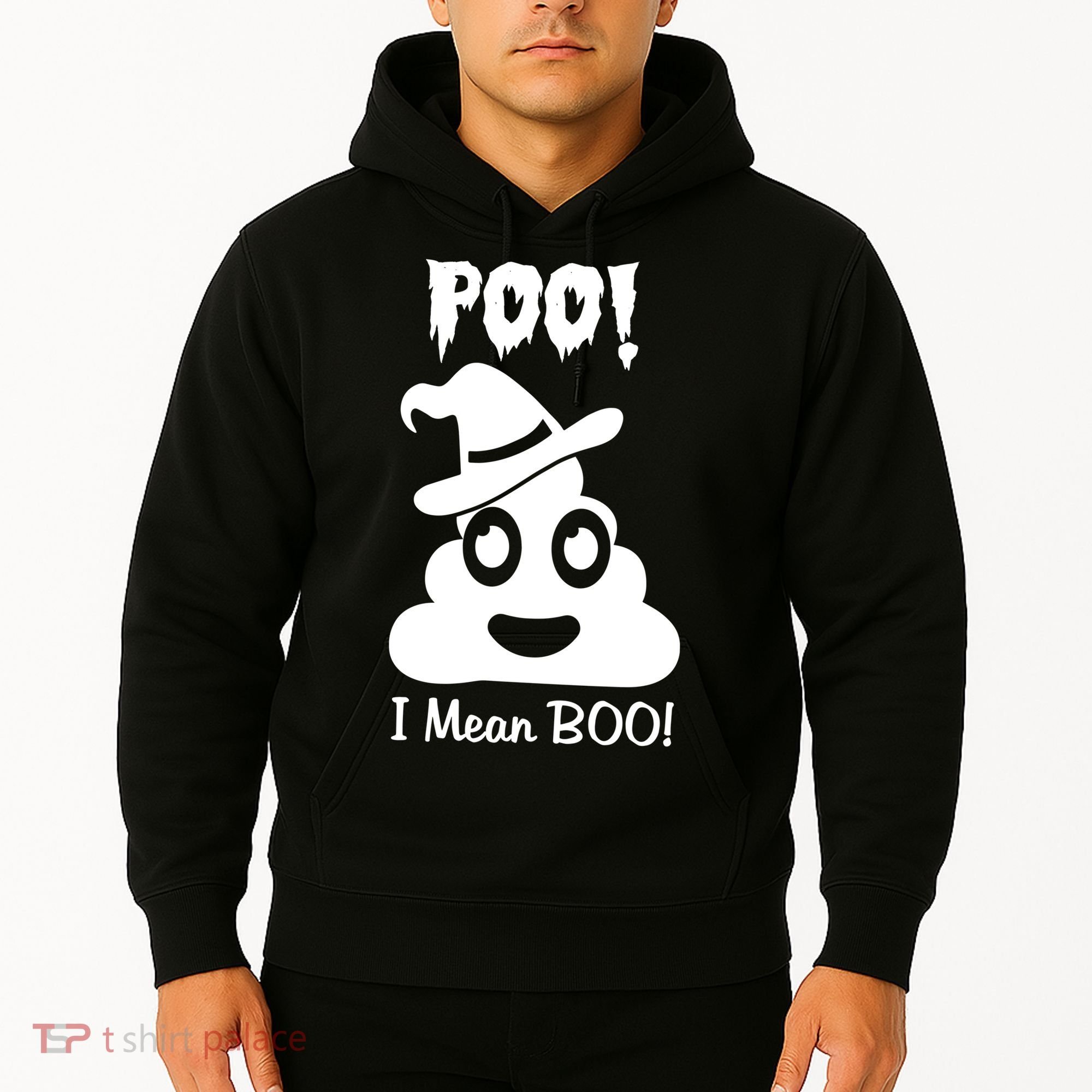 Poo I Mean Boo Halloween Quote Hoodie