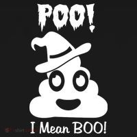 Poo I Mean Boo Halloween Quote Sweatshirt thumb 3