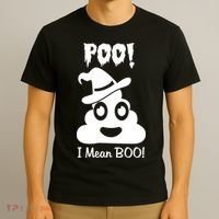 Poo I Mean Boo Halloween Quote T-Shirt thumb 3