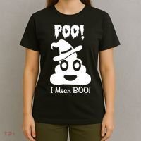 Poo I Mean Boo Halloween Quote T-Shirt thumb 4