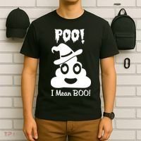 Poo I Mean Boo Halloween Quote T-Shirt thumb 6