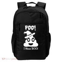 Poo I Mean Boo Halloween Quote Backpack thumb 0
