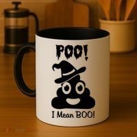 Poo I Mean Boo Halloween Quote Coffee Mug thumb 4