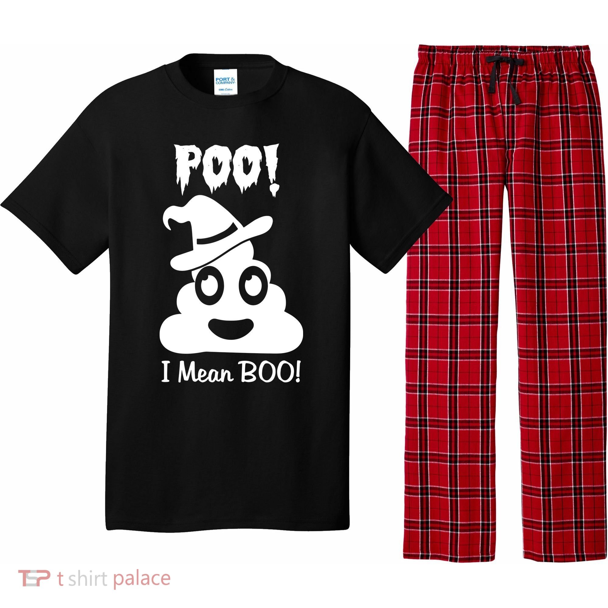 Poo I Mean Boo Halloween Quote Pajama Set