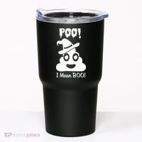 Poo I Mean Boo Halloween Quote Tumbler thumb 0