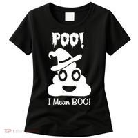 Poo I Mean Boo Halloween Quote Women's T-Shirt thumb 0