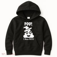 Poo I Mean Boo Halloween Quote Kids Hoodie thumb 0