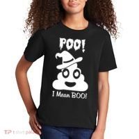 Poo I Mean Boo Halloween Quote Kids T-Shirt thumb 2