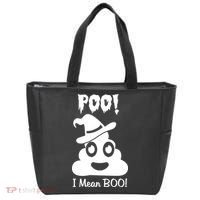 Poo I Mean Boo Halloween Quote Tote Bag thumb 0