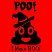 Poo I Mean Boo Halloween Quote Santa Hat thumb 1