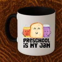 Preschool Is My Jam Back To School Funny Coffee Mug thumb 2