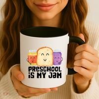 Preschool Is My Jam Back To School Funny Coffee Mug thumb 3