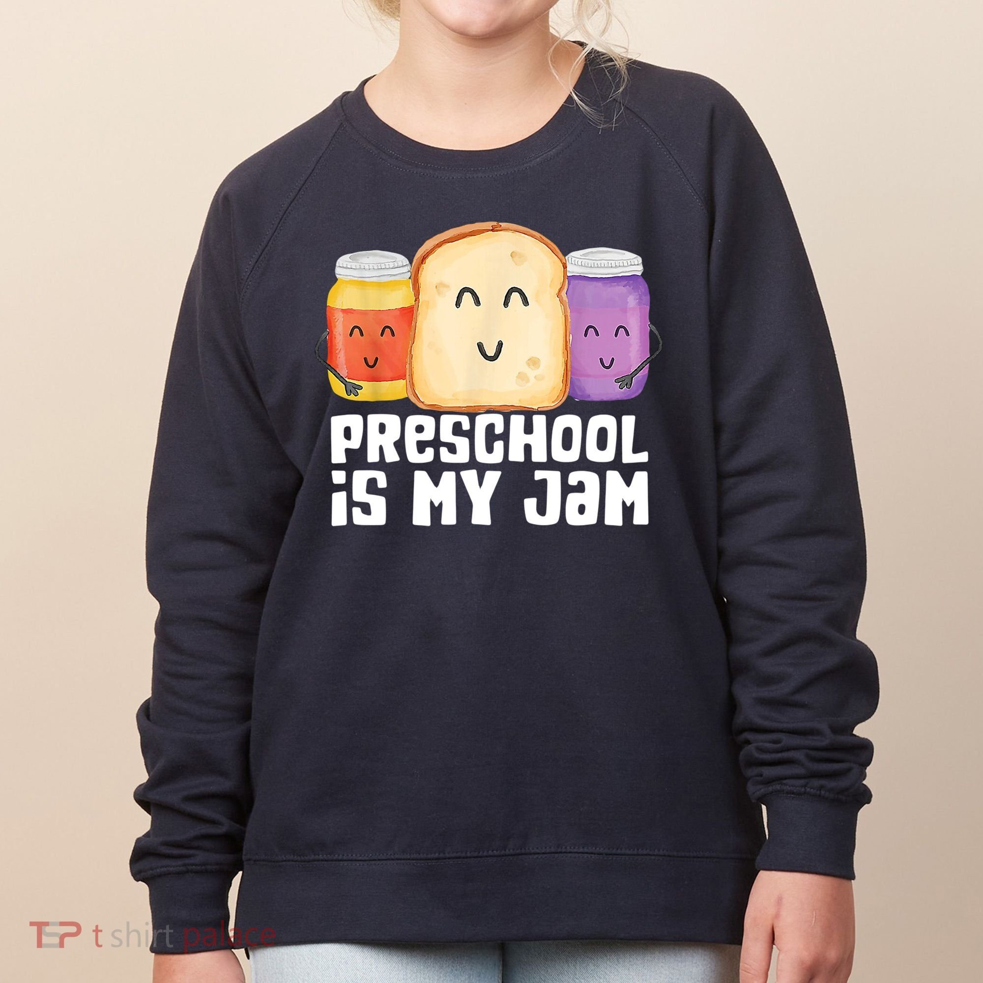 Preschool Is My Jam Back To School Funny Women's Sweatshirt