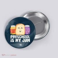 Preschool Is My Jam Back To School Funny Button thumb 0