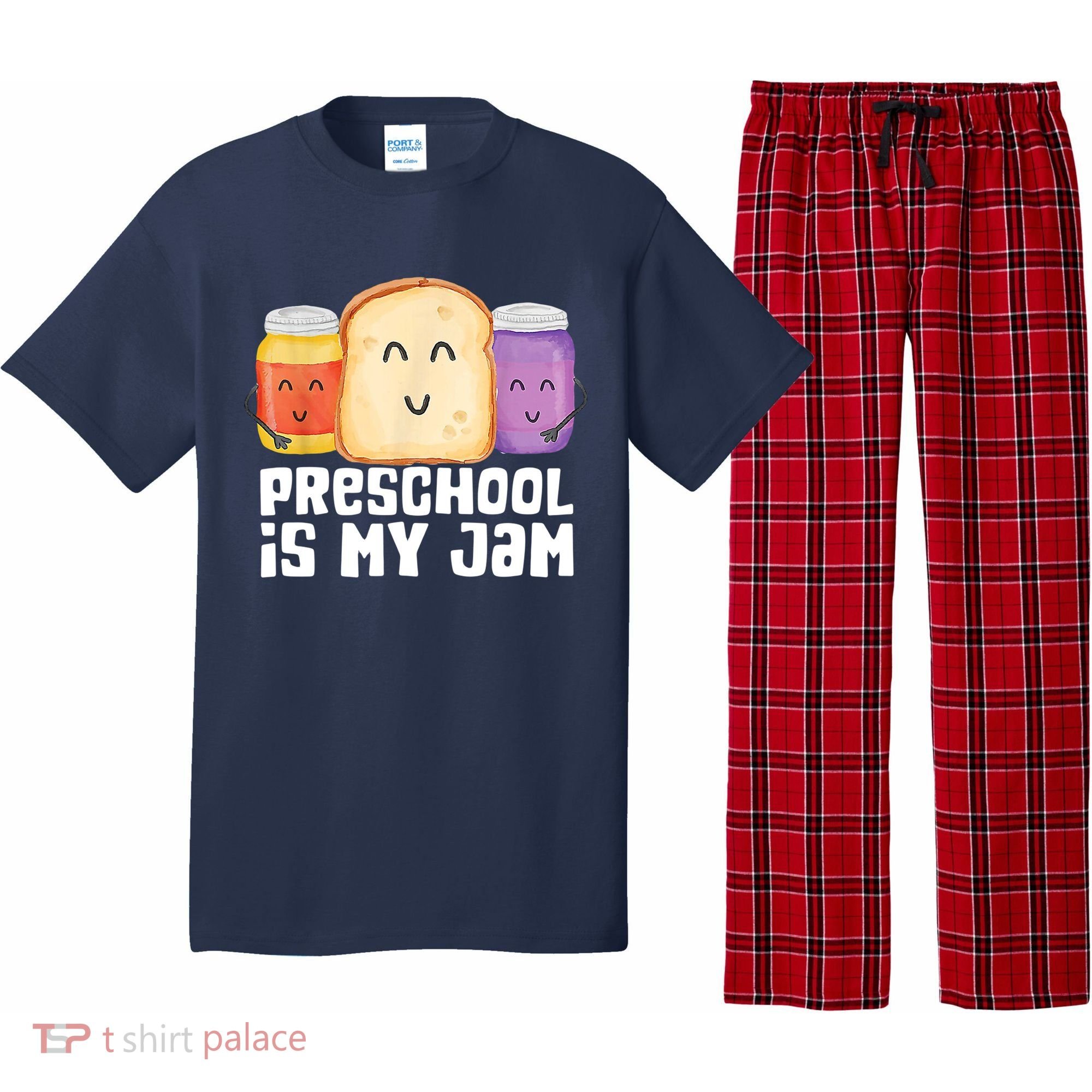 Preschool Is My Jam Back To School Funny Pajama Set