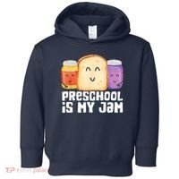 Preschool Is My Jam Back To School Funny Toddler Hoodie thumb 0