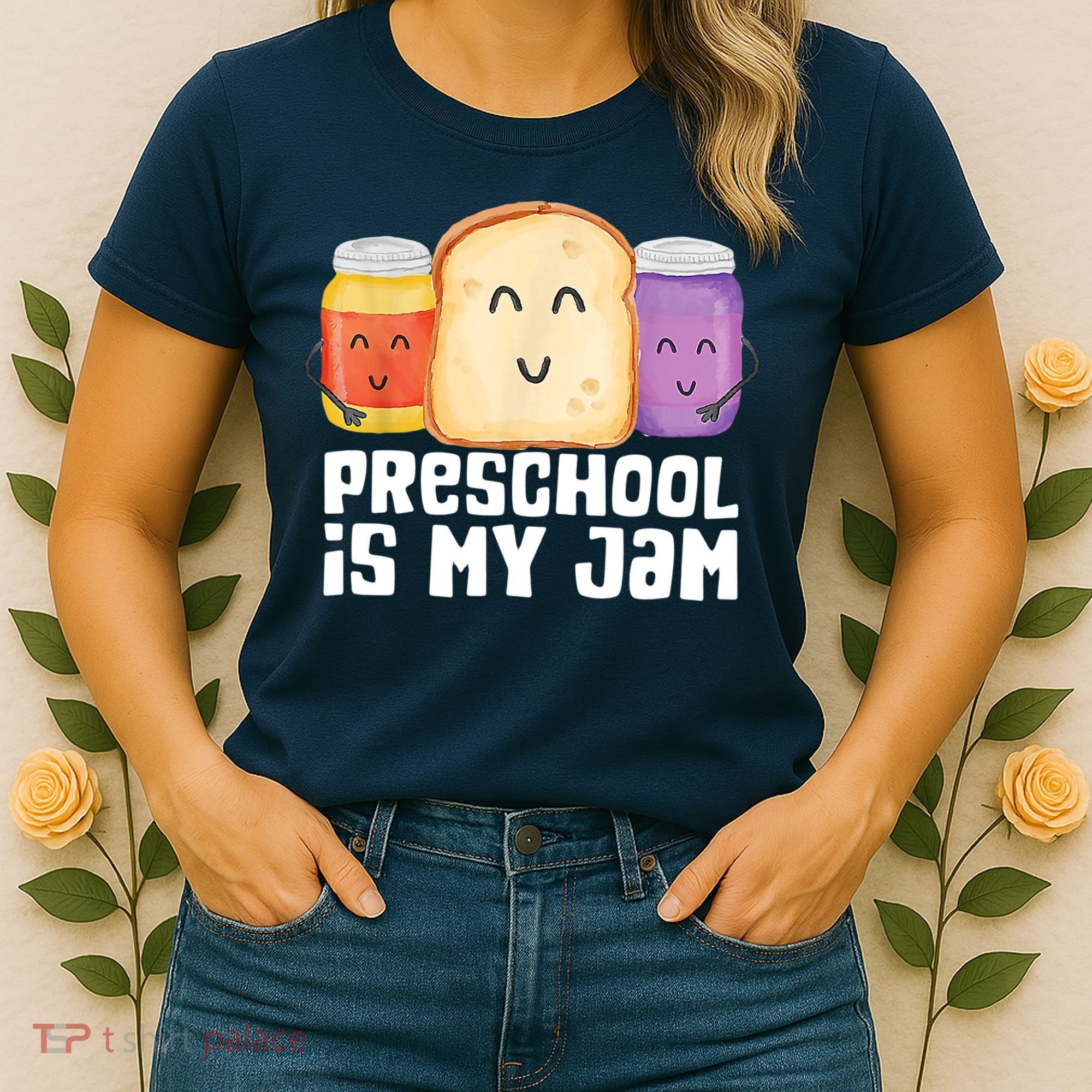 Preschool Is My Jam Back To School Funny Women's T-Shirt