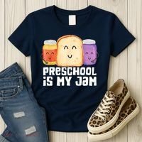 Preschool Is My Jam Back To School Funny Women's T-Shirt thumb 3