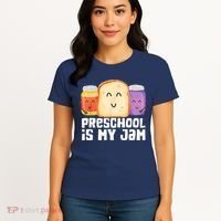 Preschool Is My Jam Back To School Funny Women's T-Shirt thumb 4