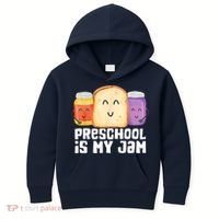 Preschool Is My Jam Back To School Funny Kids Hoodie thumb 0